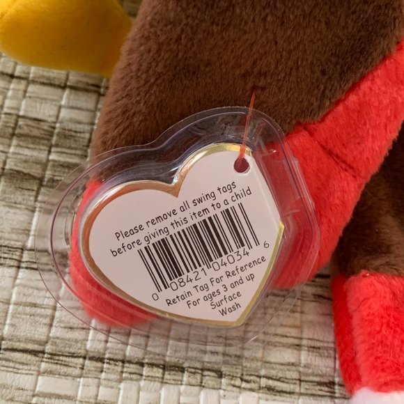 Collector's Gobbles the Turkey Beanie Baby ~ NEW - Picture 4 of 5